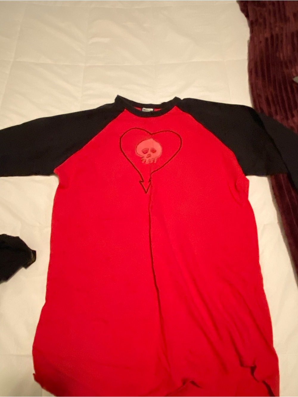 Alkaline Trio Red and Black Raglan 3/4 length Sleeve